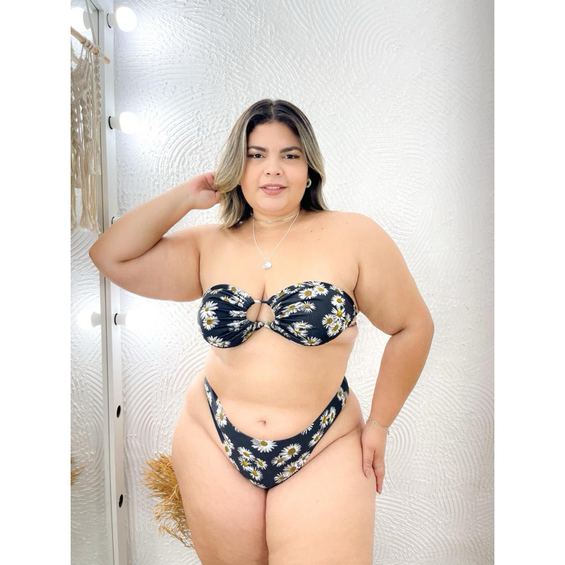 Biquíni estampado margarida da coleção